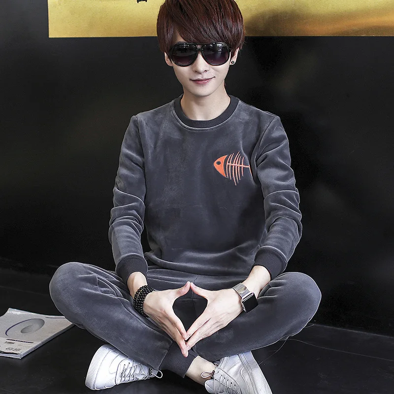 Gold Velvet Set Men's 2019 Winter Thick Casual MEN'S Wear Warm Clothes Set Crew Neck Pullover Hoody Men's
Gold Velvet Set Men's 2019 Winter Thick Casual MEN'S Wear Warm Clothes Set Crew Neck Pullover Hoody Men's