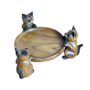 Solid wood carving cute cat creative fruit plate home decorations ornaments living room coffee table dried fruit plate
Solid wood carving cute cat creative fruit plate home decorations ornaments living room coffee table dried fruit plate