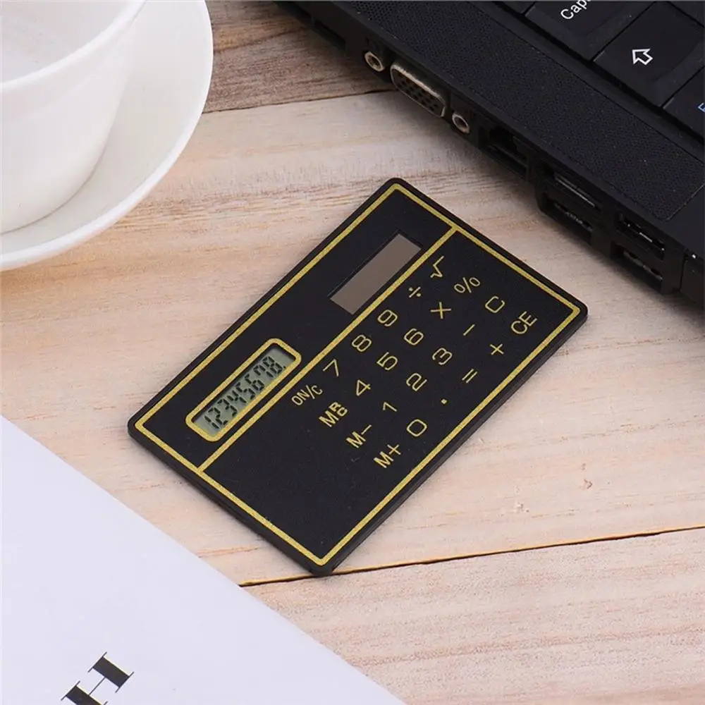 8 Digit Ultra Thin Solar Power Calculator with Touch Screen Credit Card Design Portable Mini Calculator for Business School
8 Digit Ultra Thin Solar Power Calculator with Touch Screen Credit Card Design Portable Mini Calculator for Business School