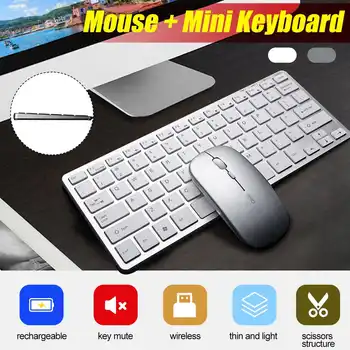 Rechargeable 2.4G Wireless Silent Keyboard and Mouse Mini Multimedia Keyboard Mouse Combo Set For Notebook Laptop Desktop PC
Rechargeable 2.4G Wireless Silent Keyboard and Mouse Mini Multimedia Keyboard Mouse Combo Set For Notebook Laptop Desktop PC