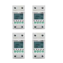 Tuya WIFI auto recovery over under voltage over current protector Energy Meter kWh Meter LCD display
Tuya WIFI auto recovery over under voltage over current protector Energy Meter kWh Meter LCD display