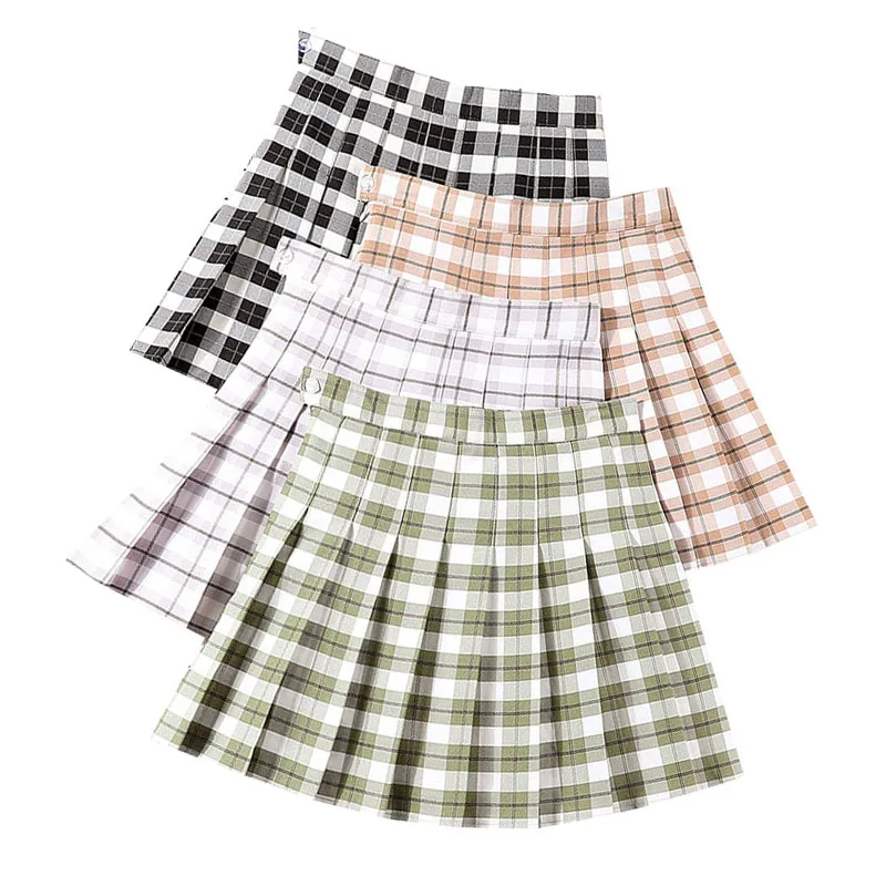 Summer Women Pleated Skirt Casual High Waist Plaid A-line Mini Skirts Sweet Girls Ladies Skirt Fashion Sexy Women Short Skirts
Summer Women Pleated Skirt Casual High Waist Plaid A-line Mini Skirts Sweet Girls Ladies Skirt Fashion Sexy Women Short Skirts