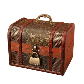 Vintage Retro Wood Box with Lock Storage Container Box Trinket Jewelry Bracelet Pearl Ring Wooden Treasure Case Chest Organizer
Vintage Retro Wood Box with Lock Storage Container Box Trinket Jewelry Bracelet Pearl Ring Wooden Treasure Case Chest Organizer