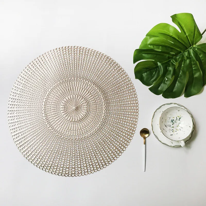 Creative Coaster PVC Hollow Placemat Dining Table Heat Insulation Non Slip Round Coaster Pads Table Bowl Mats M
Creative Coaster PVC Hollow Placemat Dining Table Heat Insulation Non Slip Round Coaster Pads Table Bowl Mats M