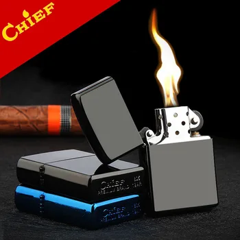 Original CHIEF Classic kerosene lighter.personalized old grinding wheel Open fire cigarette lighter
Original CHIEF Classic kerosene lighter.personalized old grinding wheel Open fire cigarette lighter