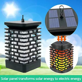 LED Solar Lights Flicking Flame Led Outdoor Solar Lantern IP65 Waterproof Solar Powered Hanging Light for Garden Yard Pathway
LED Solar Lights Flicking Flame Led Outdoor Solar Lantern IP65 Waterproof Solar Powered Hanging Light for Garden Yard Pathway