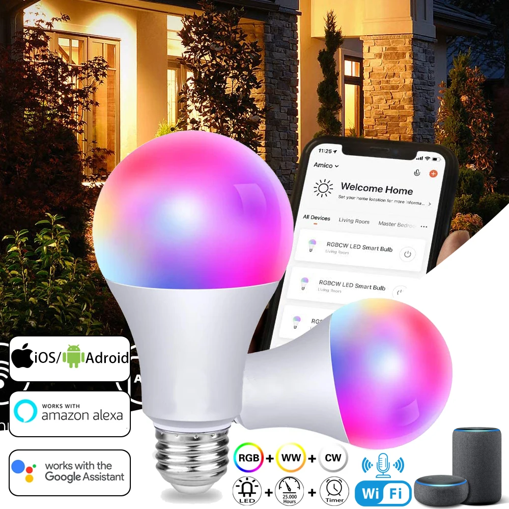 LED RGB Smart Edison Bulb Dimmable 5W-20W Google Home Alexa Compatible Light Bulbs Colorful Magic Holiday Bar Club Night WiFi
LED RGB Smart Edison Bulb Dimmable 5W-20W Google Home Alexa Compatible Light Bulbs Colorful Magic Holiday Bar Club Night WiFi