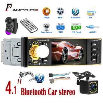 AMPrime 1 din car radio Support Bluetooth Autoradio FM AUX USB SD Card Rear View Camera with Steering Wheel Control 4.1'' player
AMPrime 1 din car radio Support Bluetooth Autoradio FM AUX USB SD Card Rear View Camera with Steering Wheel Control 4.1'' player