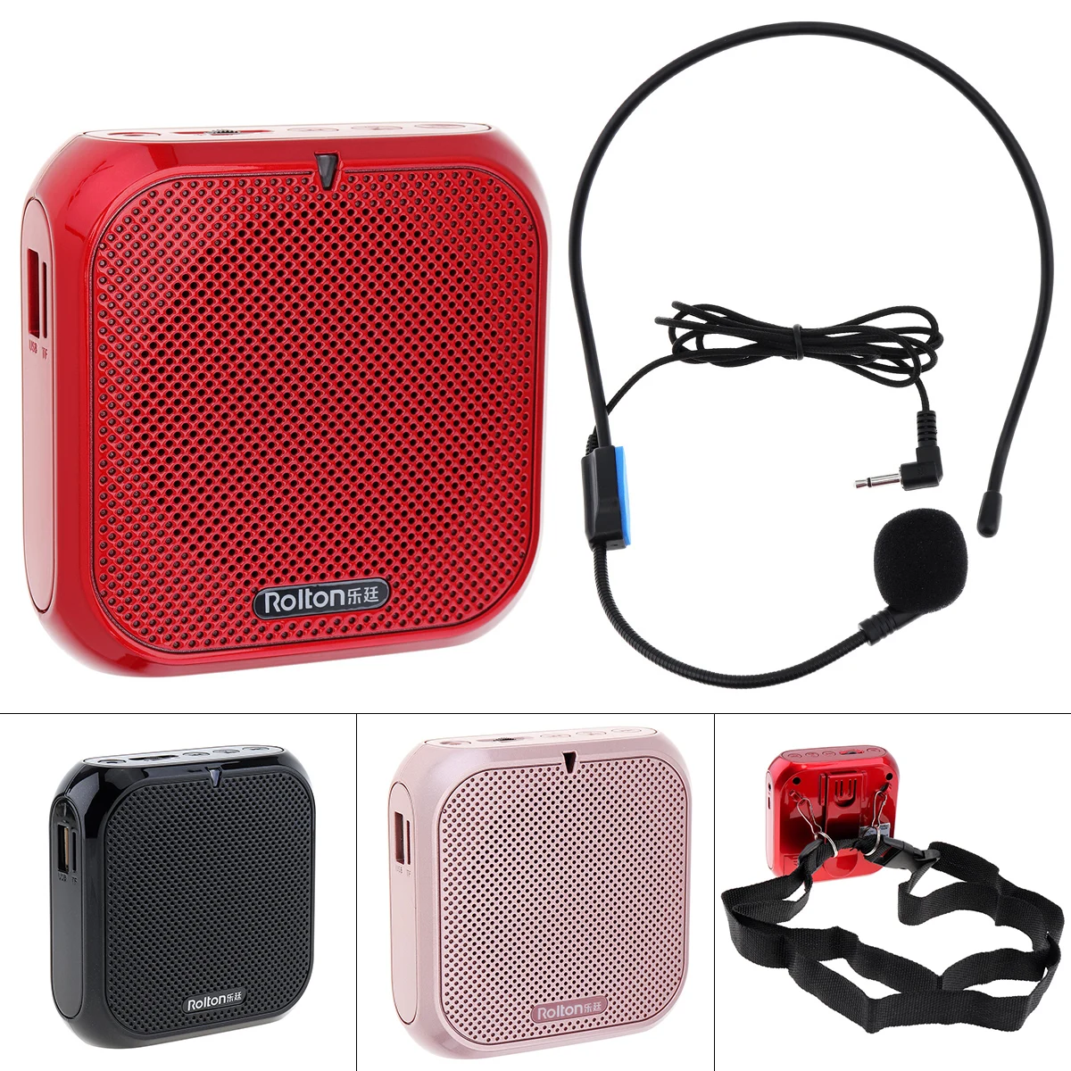Rolton K400 Portable Voice Amplifier Megaphone Booster with Wired Microphone Audio Speaker Loudspeaker FM Radio MP3 Teaching
Rolton K400 Portable Voice Amplifier Megaphone Booster with Wired Microphone Audio Speaker Loudspeaker FM Radio MP3 Teaching