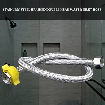Stainless Steel Dual Head Flexible Plumbing Pipes Cold Hot Mixer Faucet Water Supply Pipe Hoses Bathroom Part
Stainless Steel Dual Head Flexible Plumbing Pipes Cold Hot Mixer Faucet Water Supply Pipe Hoses Bathroom Part