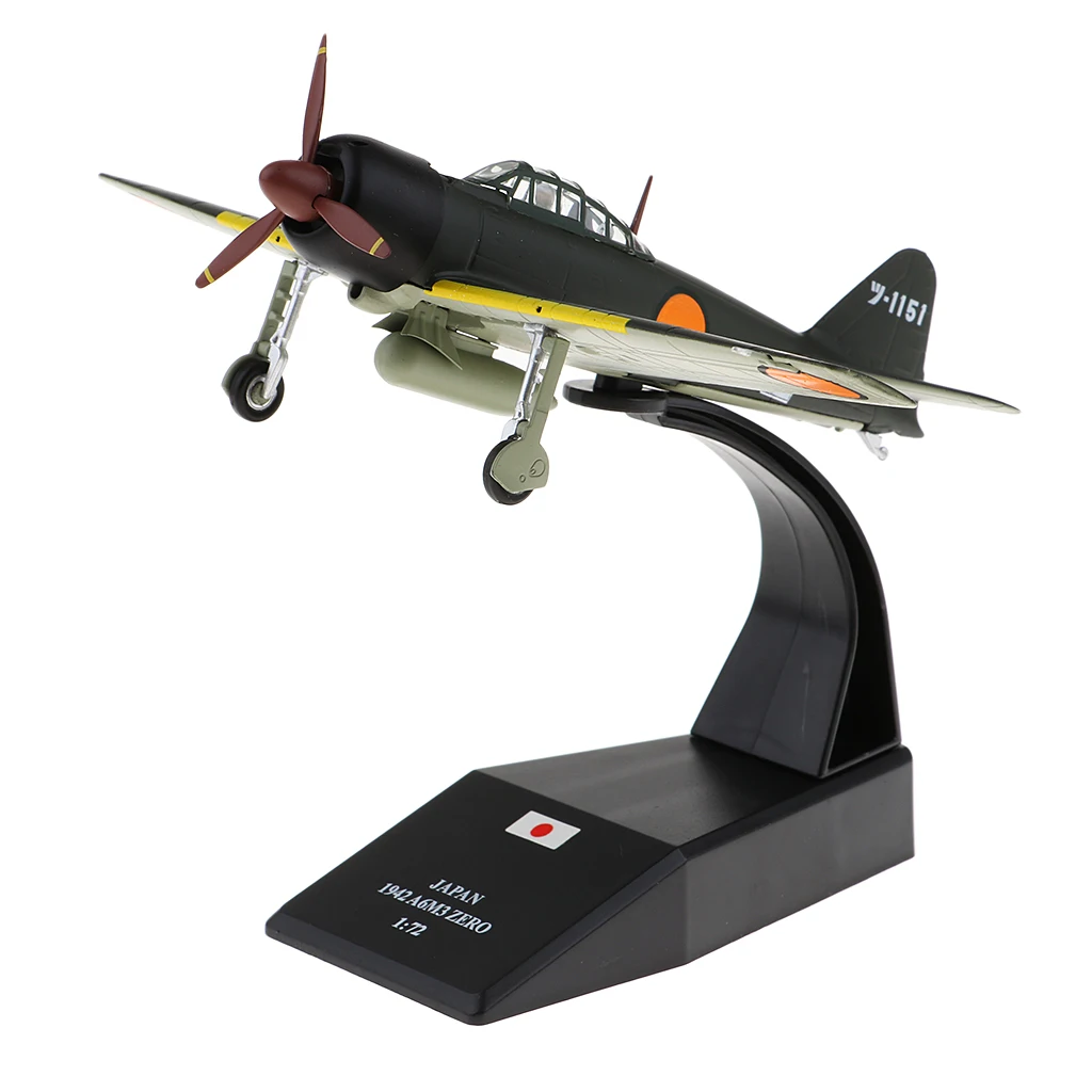 Japanese Mitsubishi A6M3 Zero - 1940 1:72 Metal Die-cast Airplane, Includes Alloy Stand Japanese Mitsubishi A6M3 Zero - 1940 1:72 Metal Die-cast Airplane, Includes Alloy Stand