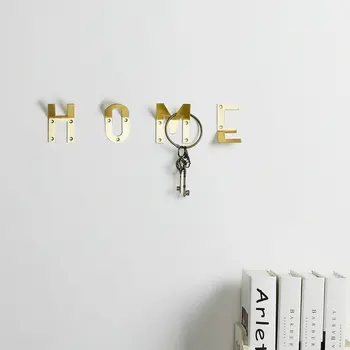 Letter-cap-hook Personality Brass Hook Decorating Creative Alphabet Hook on the Wall of Xuanguan Gate 
Letter-cap-hook Personality Brass Hook Decorating Creative Alphabet Hook on the Wall of Xuanguan Gate