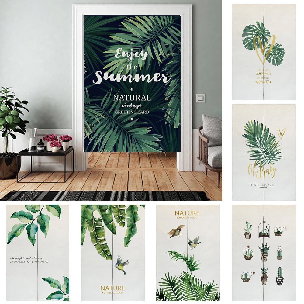 Nordic Plant Door Curtains For Kitchen Bedroom Curtains For Window Door Treatment Cotton Linen Fabric Doorway Curtains 
Nordic Plant Door Curtains For Kitchen Bedroom Curtains For Window Door Treatment Cotton Linen Fabric Doorway Curtains
