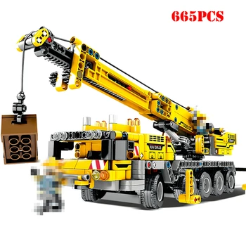 665pcs City Engineering Technic Machine Car Building Blocks Compatible All Brands Technic Enlighten Bricks Toys For Children
665pcs City Engineering Technic Machine Car Building Blocks Compatible All Brands Technic Enlighten Bricks Toys For Children