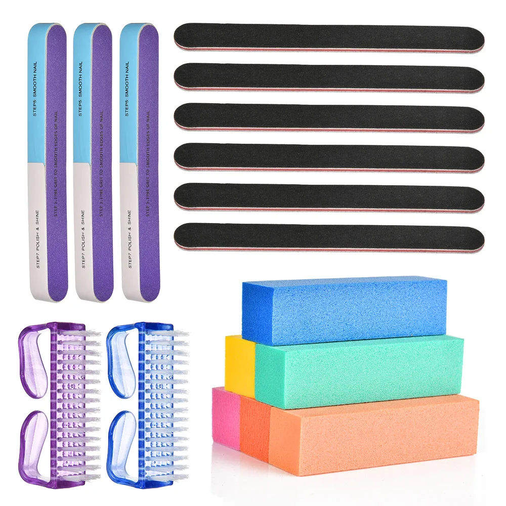 Professional 17Pcs/Set Nail Buffers Files Set Sponge Grit Sanding Block Grinding Polishing Manicuring Pedicure Nail Art Tools
Professional 17Pcs/Set Nail Buffers Files Set Sponge Grit Sanding Block Grinding Polishing Manicuring Pedicure Nail Art Tools