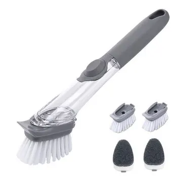 Household kitchen long handle cleaning brush is convenient to automatically add liquid to wash pots and dishes windows table
Household kitchen long handle cleaning brush is convenient to automatically add liquid to wash pots and dishes windows table