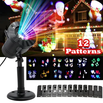 12 Patterns Mini Christmas Lights Outdoor Projector Laser Garden Light Snowflake Moving Disco Lights Christmas Decorations
12 Patterns Mini Christmas Lights Outdoor Projector Laser Garden Light Snowflake Moving Disco Lights Christmas Decorations