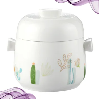 Practical Household Stew Soup Pot Useful Ceramics Steamed Egg Pot Kitchen Utensil for Home Restaurant (450ml)
Practical Household Stew Soup Pot Useful Ceramics Steamed Egg Pot Kitchen Utensil for Home Restaurant (450ml)