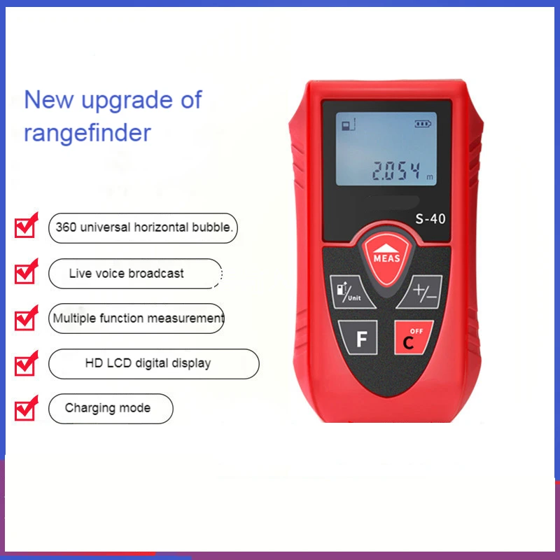Rangefinder Laser Infrared Electronic Ruler Handheld High-precision Outdoor Measuring Room Length Measuring Instrument
Rangefinder Laser Infrared Electronic Ruler Handheld High-precision Outdoor Measuring Room Length Measuring Instrument