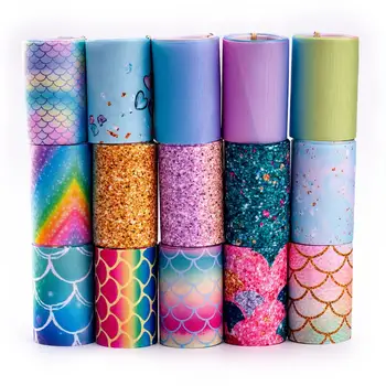 Grosgrain Ribbon 2yards 75mm Glitter Gradient Rainbow Printed DIY Bow Craft Supplies
Grosgrain Ribbon 2yards 75mm Glitter Gradient Rainbow Printed DIY Bow Craft Supplies