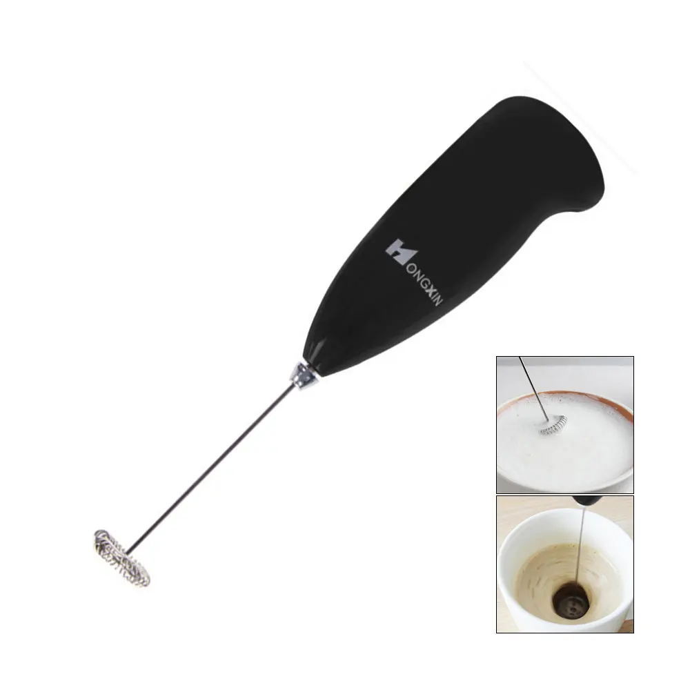 Hand-held Electric Foamer Stainless Steel Mini Coffee Automatic Milking Blender Frosted Handle Black
Hand-held Electric Foamer Stainless Steel Mini Coffee Automatic Milking Blender Frosted Handle Black