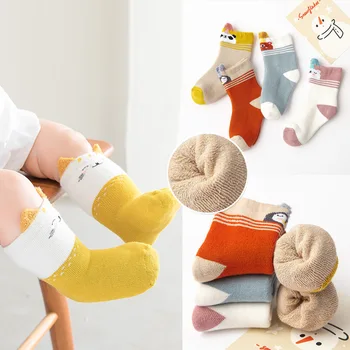 4Pairs/Lot Children's Socks Autumn Winter Cartoon Tube Baby Socks Terry Thickened Floor Baby Socks Cotton Socks
4Pairs/Lot Children's Socks Autumn Winter Cartoon Tube Baby Socks Terry Thickened Floor Baby Socks Cotton Socks