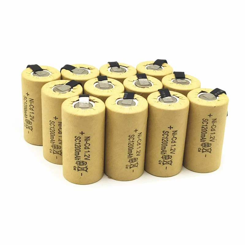 12PCS/lot High quality battery rechargeable battery sub battery SC Ni-Cd battery 1.2 v with tab 1200 mAh for Electric tool
12PCS/lot High quality battery rechargeable battery sub battery SC Ni-Cd battery 1.2 v with tab 1200 mAh for Electric tool