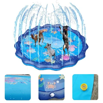 Splash Sprinkler Pad For Dog Wading Pool Backyard Fountain Play Mat Summer Outdoor Water Toys For Babies And Pets 
Splash Sprinkler Pad For Dog Wading Pool Backyard Fountain Play Mat Summer Outdoor Water Toys For Babies And Pets
