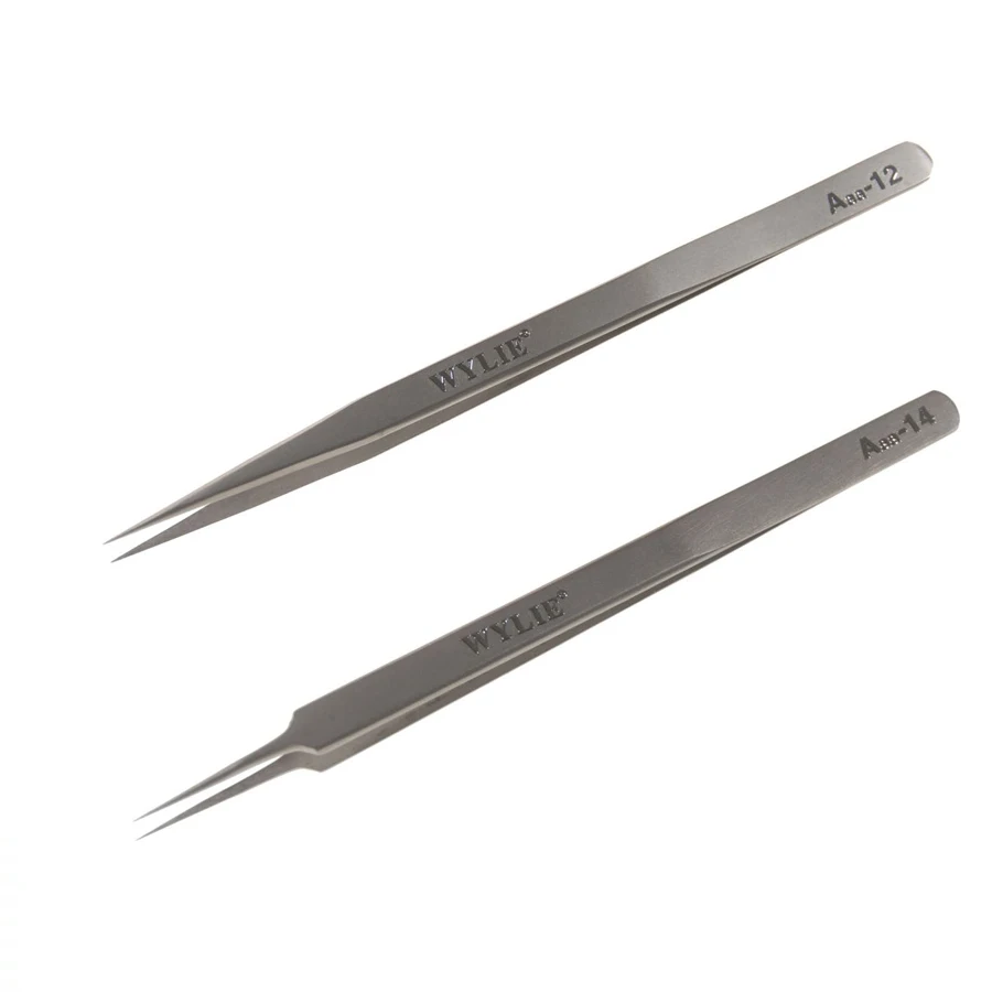 WYLIE Tweezers Aaa-14 Aaa-12 16 cm long Curved Straight Tip Stainless Steel Tweezer for mobile repair
WYLIE Tweezers Aaa-14 Aaa-12 16 cm long Curved Straight Tip Stainless Steel Tweezer for mobile repair