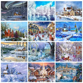 Wen Zuan Diamond Painting 5D Handwork Mosaic Cross Stitch Winter Snow Scene Full Square Diamond Embroidery Child birthday Gift
Wen Zuan Diamond Painting 5D Handwork Mosaic Cross Stitch Winter Snow Scene Full Square Diamond Embroidery Child birthday Gift