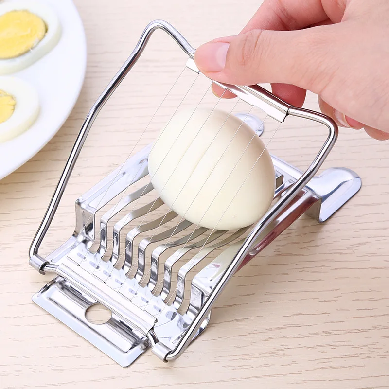 Kitchen Egg Slicer Stainless Steel Eggs Cutter Divider Kitchenwave Egg Splitter Fruit Food Slicers Chopper Slice Tool Accesories
Kitchen Egg Slicer Stainless Steel Eggs Cutter Divider Kitchenwave Egg Splitter Fruit Food Slicers Chopper Slice Tool Accesories