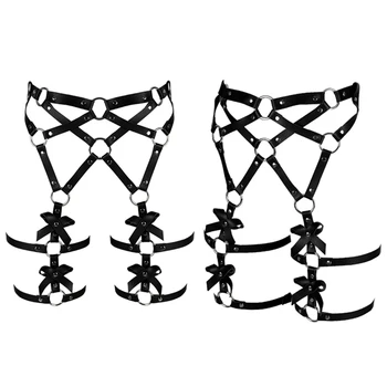 Bow Leather Harness Garter Cage Waist Stockings Suspender Belt Fetish Goth Adjust Plus Size Hollow Out Body Cage Sexy Lingerie
Bow Leather Harness Garter Cage Waist Stockings Suspender Belt Fetish Goth Adjust Plus Size Hollow Out Body Cage Sexy Lingerie