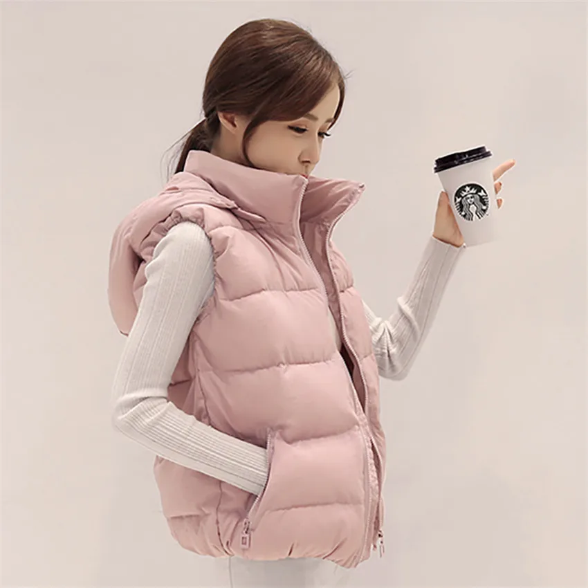 Женский короткий пуховик без рукавов, осенне-зимняя хлопковая куртка со съемной шапкой, большие размеры, 2021
Женский короткий пуховик без рукавов, осенне-зимняя хлопковая куртка со съемной шапкой, большие размеры, 2021