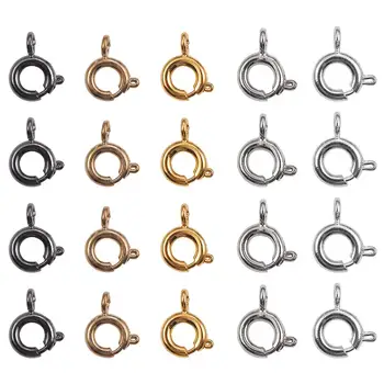 10-20pcs/lot Gold Spring Ring Clasp With Open Jump Ring Jewelry Clasp For Chain Necklace Bracelet Connectors Jewelry Making
10-20pcs/lot Gold Spring Ring Clasp With Open Jump Ring Jewelry Clasp For Chain Necklace Bracelet Connectors Jewelry Making