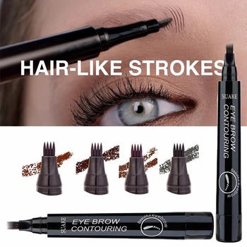 Micro-Carved Quad Fork Eyebrow Pencil Special 4 Head Fork Tip Design No Fade Waterproof Liquid Eyebrow Tattoo Enhancer Pen
Micro-Carved Quad Fork Eyebrow Pencil Special 4 Head Fork Tip Design No Fade Waterproof Liquid Eyebrow Tattoo Enhancer Pen