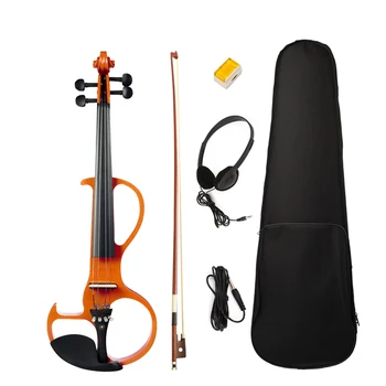 Electric Violin 4/4 Full Size Violin with Case Bow Earphone Rosin Set Silent Violin
Electric Violin 4/4 Full Size Violin with Case Bow Earphone Rosin Set Silent Violin