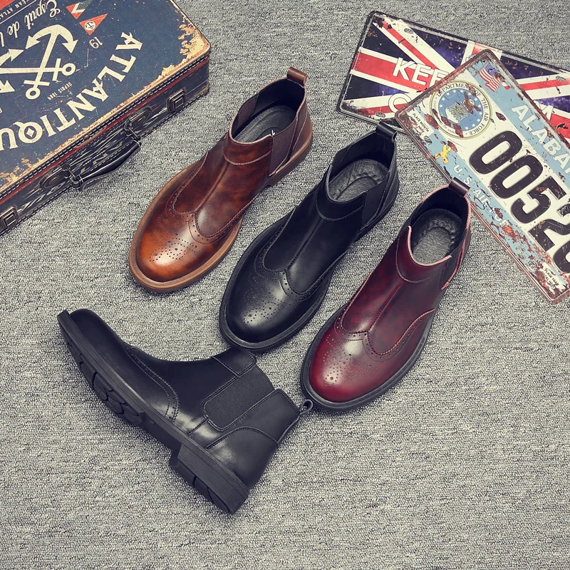 2019 Autumn And Winter Chelsea Boots MEN'S SHOES England Large Size 45 Martin Boots Short Boots Korean-style Genuine Leather Hig
2019 Autumn And Winter Chelsea Boots MEN'S SHOES England Large Size 45 Martin Boots Short Boots Korean-style Genuine Leather Hig