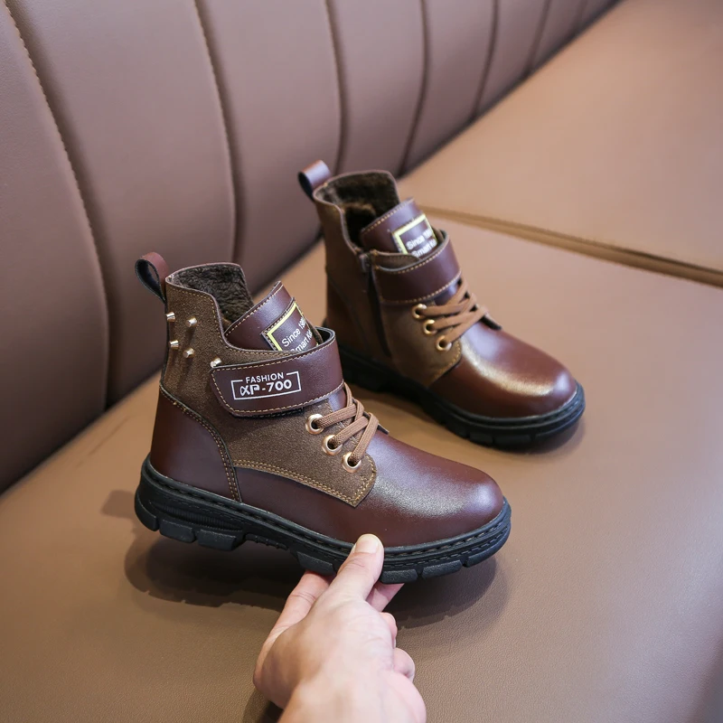 2019 New Winter With Fur Boys Boots Mid-Top Casual Boots Boys Kids Anti-Slip Kids Boy Flats Sneakers Brand Fashion Boots Kids
2019 New Winter With Fur Boys Boots Mid-Top Casual Boots Boys Kids Anti-Slip Kids Boy Flats Sneakers Brand Fashion Boots Kids