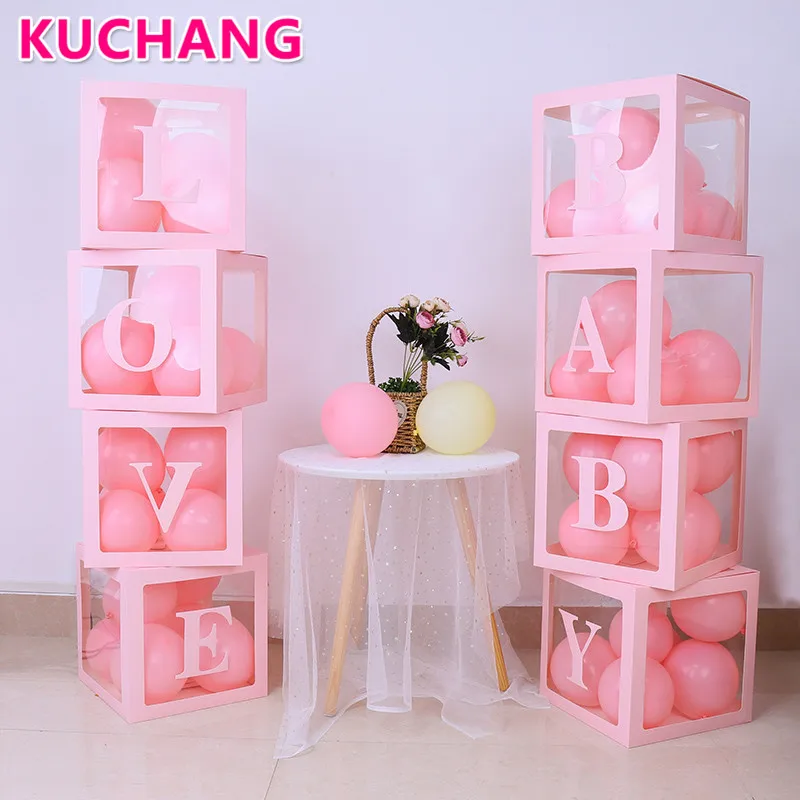 4pcs Baby Love Transparent Box Storage Balloon Kid's 1st Birthday Party Wedding Decor Baby Shower Valentine's Day Supplies Gifts
4pcs Baby Love Transparent Box Storage Balloon Kid's 1st Birthday Party Wedding Decor Baby Shower Valentine's Day Supplies Gifts