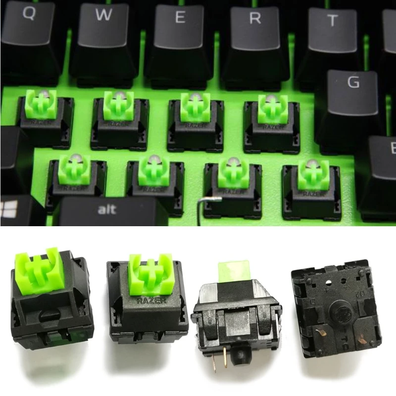 4Pcs 3Pin Green Switches Axis for razer blackwidow Chroma Gaming Mechanical Keyboard for cherry MX Gateron Switch
4Pcs 3Pin Green Switches Axis for razer blackwidow Chroma Gaming Mechanical Keyboard for cherry MX Gateron Switch
