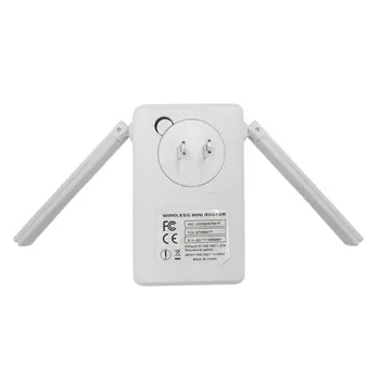 Portable Size Wireless Router Super Fast 300Mbps Data Rate Dual Network Interface WiFi Repeater WIFI Router White
Portable Size Wireless Router Super Fast 300Mbps Data Rate Dual Network Interface WiFi Repeater WIFI Router White