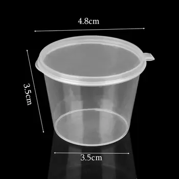 200 Pcs/Set 25ml Disposable Small Plastic Sauce Cups Food Storage Containers Clear Boxes With Lid Cups Takeaway Sauce Box
200 Pcs/Set 25ml Disposable Small Plastic Sauce Cups Food Storage Containers Clear Boxes With Lid Cups Takeaway Sauce Box