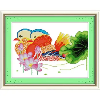 Joy Sunday Mandarina Ducks with Lotus Counted Cross Stitch Kits 11CT &14CT DIY Cross Stitch Kits Cotton Decorations for Home
Joy Sunday Mandarina Ducks with Lotus Counted Cross Stitch Kits 11CT &14CT DIY Cross Stitch Kits Cotton Decorations for Home