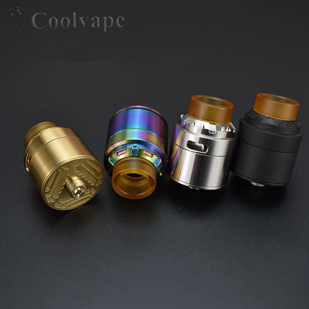 Coolvape 24mm rda Atomizer Single Coil or Dual Coils Rebuildable airflow intake adjustable Tank vs haku/Tauren Solo RDA
Coolvape 24mm rda Atomizer Single Coil or Dual Coils Rebuildable airflow intake adjustable Tank vs haku/Tauren Solo RDA