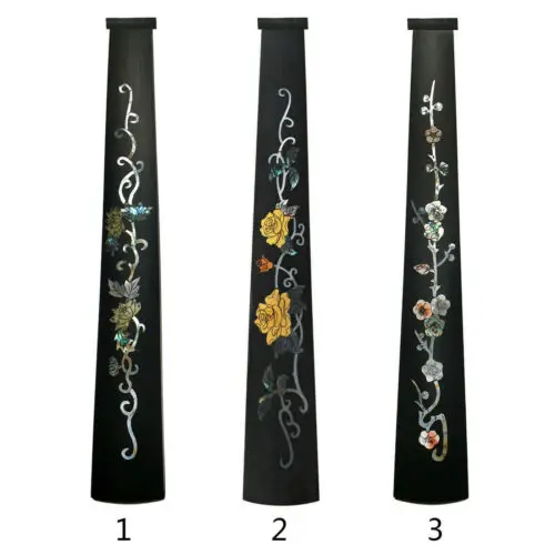 

1x Violin 4/4 ebony fingerboard Inlaid Flower Fretboard Parts Natural Wood Color