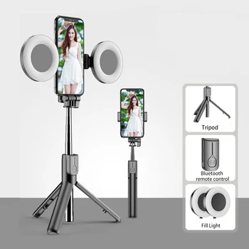 Portable Handheld selfie stick Ring Fill light Foldable Wireless Bluetooth Shutter Tripod For Iphone Makeup Video Live Studio
Portable Handheld selfie stick Ring Fill light Foldable Wireless Bluetooth Shutter Tripod For Iphone Makeup Video Live Studio