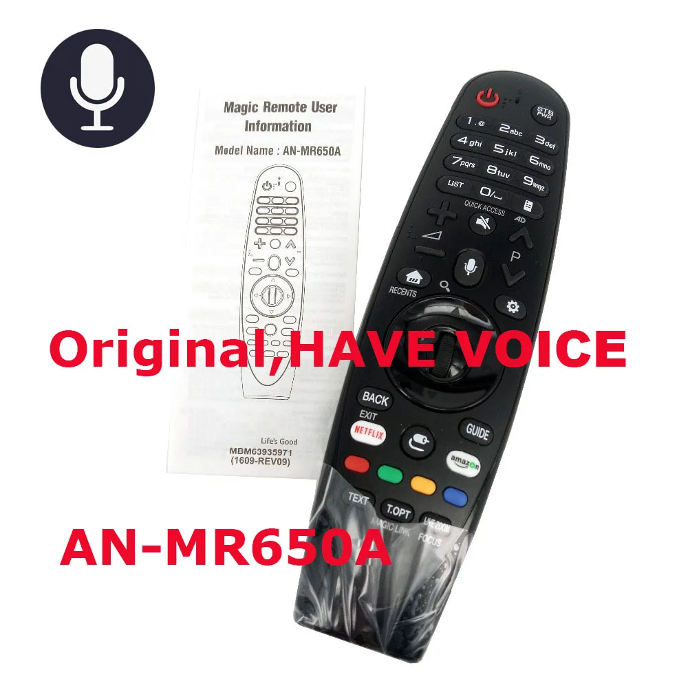 Original AN-MR650A for LG Magic Remote Control with Voice Mate for Select 2017 Smart television 65uj620y replace no Voice
Original AN-MR650A for LG Magic Remote Control with Voice Mate for Select 2017 Smart television 65uj620y replace no Voice