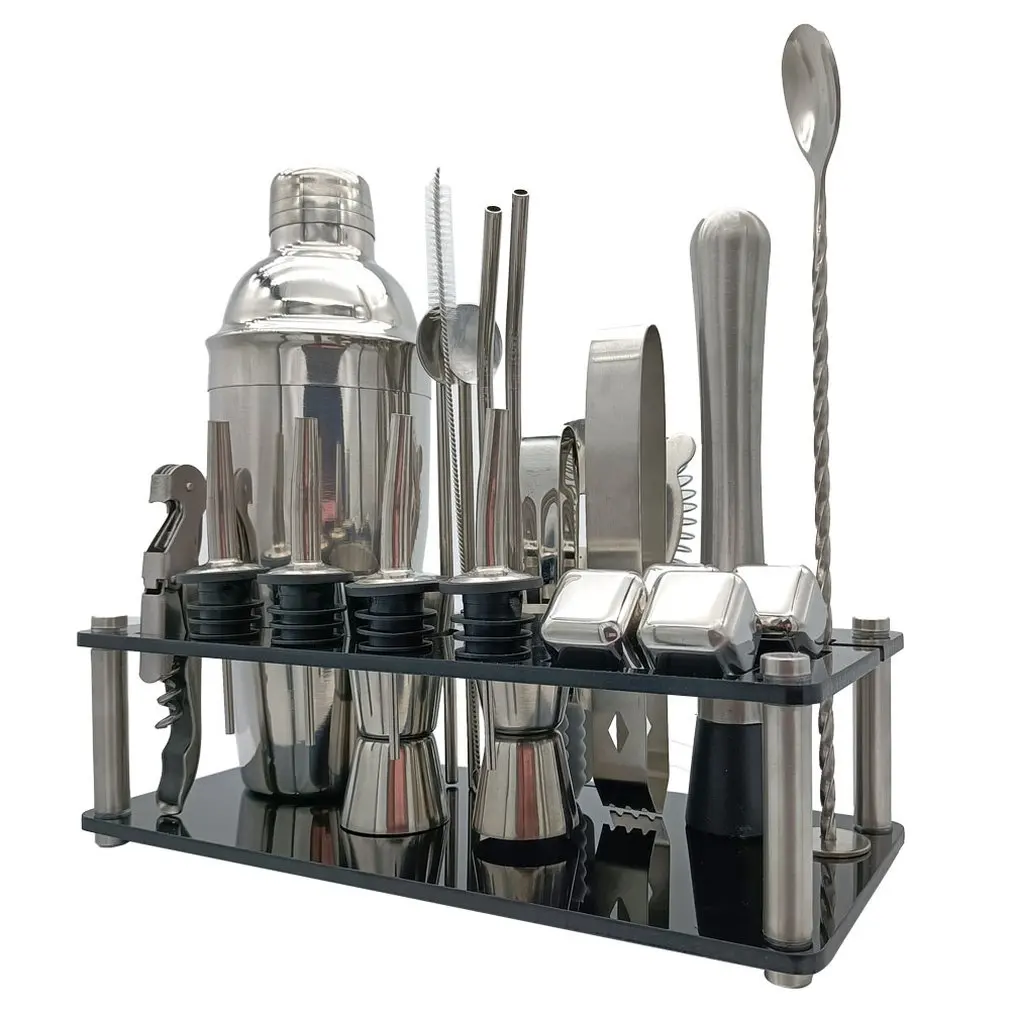 23Pcs/Set Acrylic Set Cocktail Shaker Bar Tool Cocktail Shaker Bartending Tool Set Wine Glass Cocktail Mixer
23Pcs/Set Acrylic Set Cocktail Shaker Bar Tool Cocktail Shaker Bartending Tool Set Wine Glass Cocktail Mixer