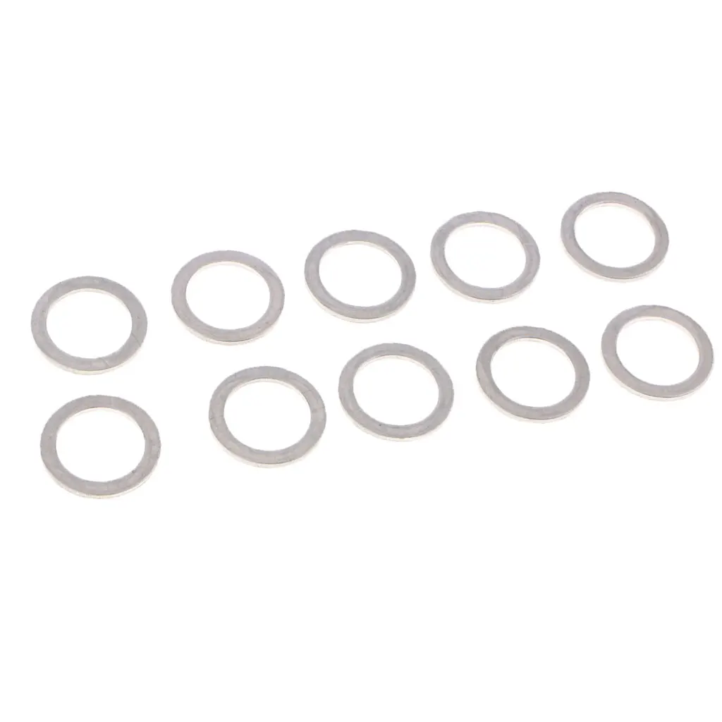 10PCS M14 Aluminum Oil Crush Washers/Drain Plug Gaskets Compatible with Kia 21513-23001 (Silver)
10PCS M14 Aluminum Oil Crush Washers/Drain Plug Gaskets Compatible with Kia 21513-23001 (Silver)