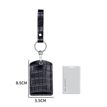 Crocodile Pattern Split Cow Leather Keychain Control Tokey Key Ring Tags Doorlock Access Holder Keyfob ID Card Protection Bag
Crocodile Pattern Split Cow Leather Keychain Control Tokey Key Ring Tags Doorlock Access Holder Keyfob ID Card Protection Bag
